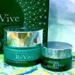 50ml15ml保濕 美國revive利維膚日晚霜圣誕禮盒套裝 收縮毛孔去閉口