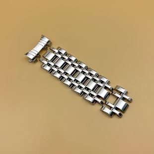 表带配件零件20mm实心表节带粒加延长节全钢表带精钢弧口表链表扣