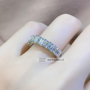 瑞和珠宝18k白金天然钻石戒指女戒镶嵌钻石 克拉钻戒求婚结婚