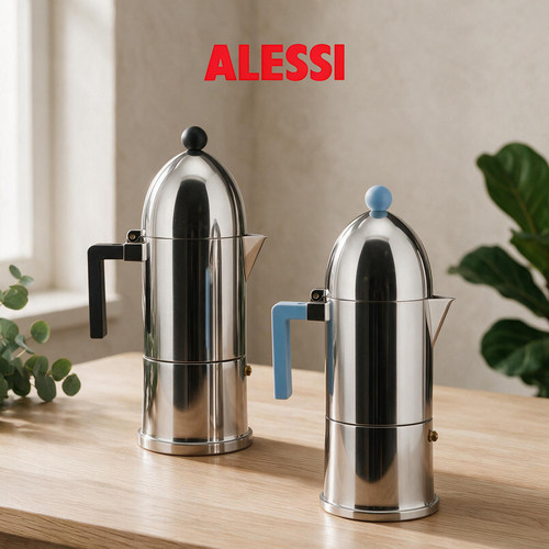 ALESSI穹顶摩卡壶铝合金单阀