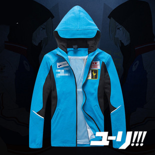 冰上的尤里YURI!!! on ICE胜生勇利cosplay队服外套运动服帽衫棉