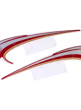 适用豪爵HJ125-8M/HJ125-8G侧罩贴条边盖贴纸侧盖贴花 配红色板