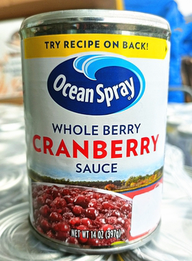 美国原装进口优鲜沛整粒蔓越莓果酱火鸡酱金巴利汁CRAN BERRY