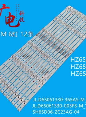 松下TH-65FX500C HZ65A57 HZ65A65灯条LB65073 V0 SS-L 6灯凹灯条