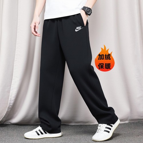 耐克加绒直筒长裤Nike裤子防风保暖运动裤正品针织男裤新款休闲裤