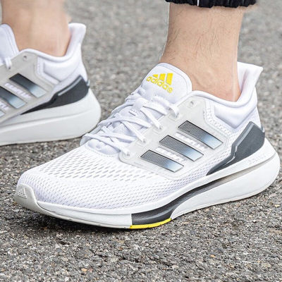 阿迪达斯男鞋夏季新款透气网面运动缓震EQ21 RUN耐磨跑步鞋GW6728