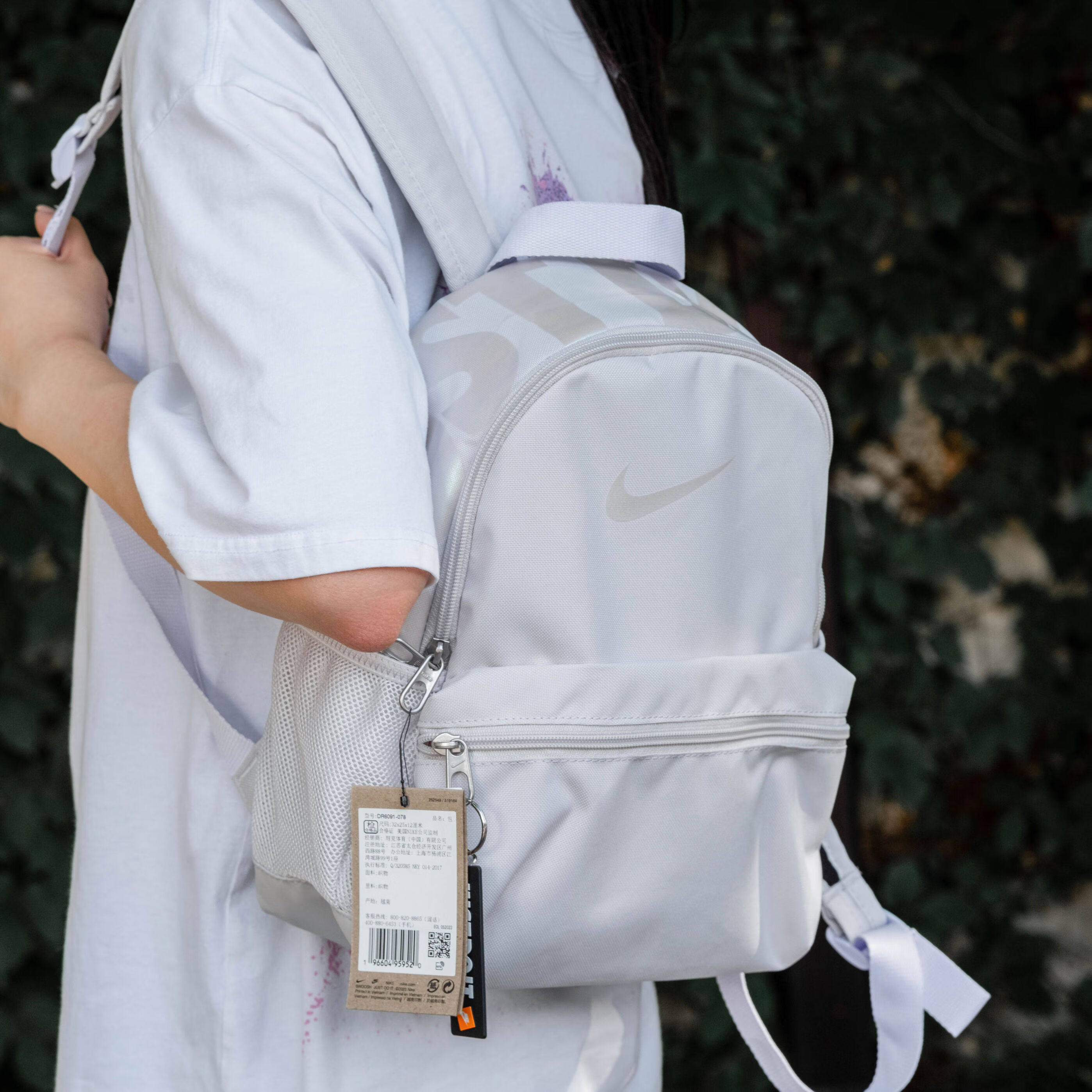 NIKE耐克双肩包男女包2026浅色学生书包休闲包旅行包运动包DR6091