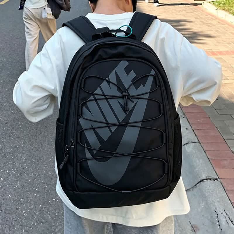 NIKE耐克黑色双肩包正品学生书包新款男女背包旅行休闲包运动大包