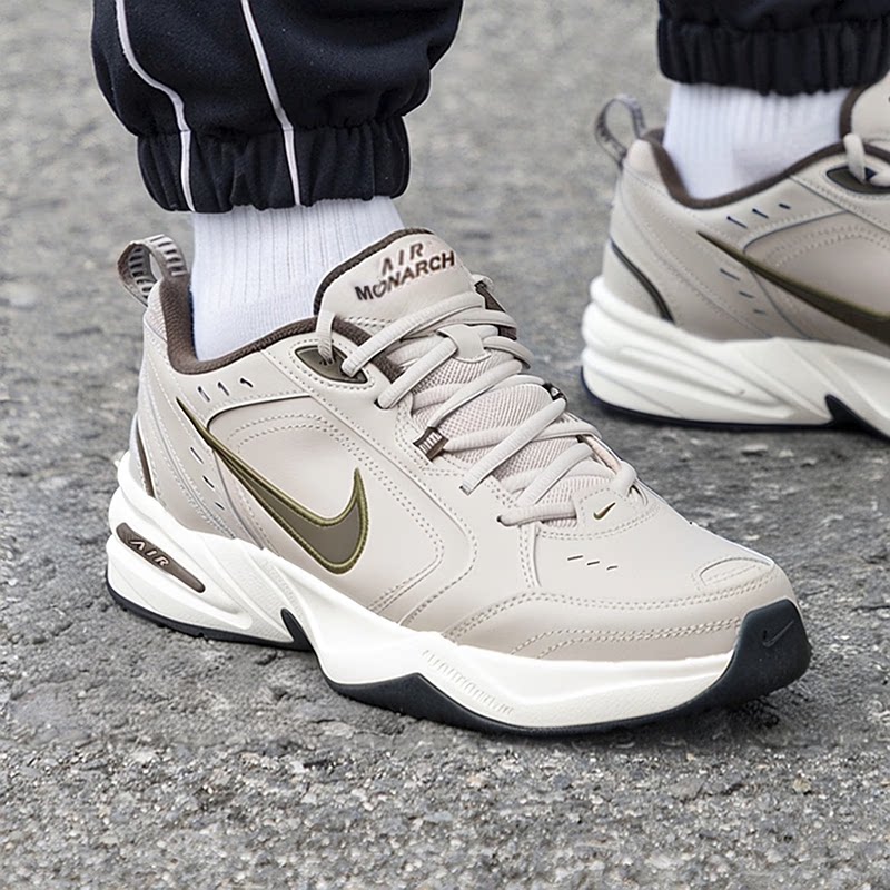 Nike耐克鞋子AIR MONARCH IV男鞋2026年新款老爹鞋防水皮面运动鞋