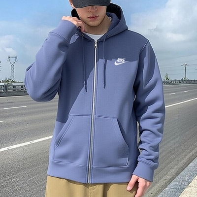 耐克官方正品加绒连帽外套男上衣
