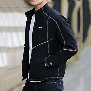 立领运动服休闲防风梭织夹克IF2029 新款 Nike耐克外套男装 2026春季