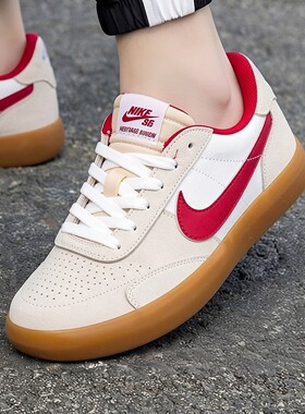 NIKE耐克正品鞋子SB HERITAGE VULC男鞋翻毛皮板鞋新款休闲运动鞋