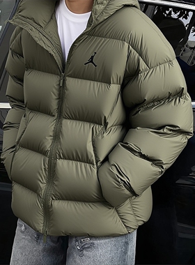 Jordan乔丹厚款篮球棉服男士AJ运动服夹克冬季新款防水外套HV0533