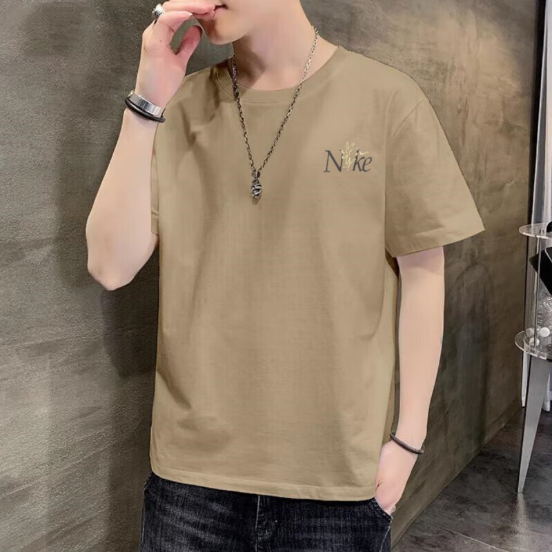 NIKE耐克圆领T恤男装夏季新款跑步训练短袖透气半袖运动服HJ0615