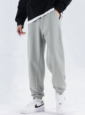 Nike耐克运动裤男裤2026春季新款灰色休闲卫裤收口束脚长裤FZ0225