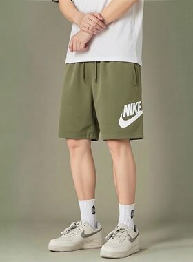 NIKE耐克男透气梭织运动五分短裤
