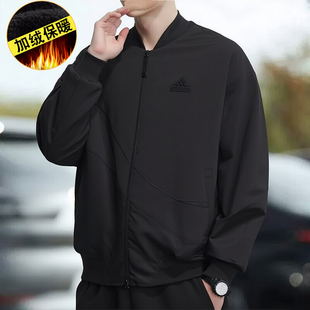 上衣宽松男式 黑色工装 棒球棉服 飞行员夹克外套男冬款 阿迪达斯秋季