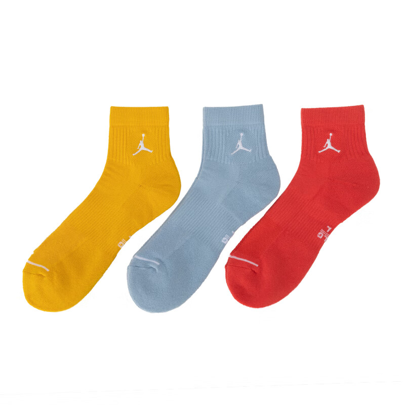 Jordan正品毛巾底运动袜耐克新款中筒袜透气训练袜AJ篮球袜休闲袜