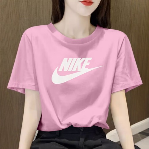 耐克官方正品粉色短袖宽松T恤女