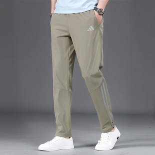 阿迪达斯裤子男裤夏季新款运动健身训练裤跑步锻炼休闲裤梭织长裤