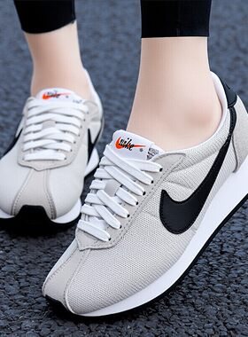 Nike耐克鞋子春季新款运动鞋翻毛皮休闲鞋厚底女鞋LD-1000跑步鞋