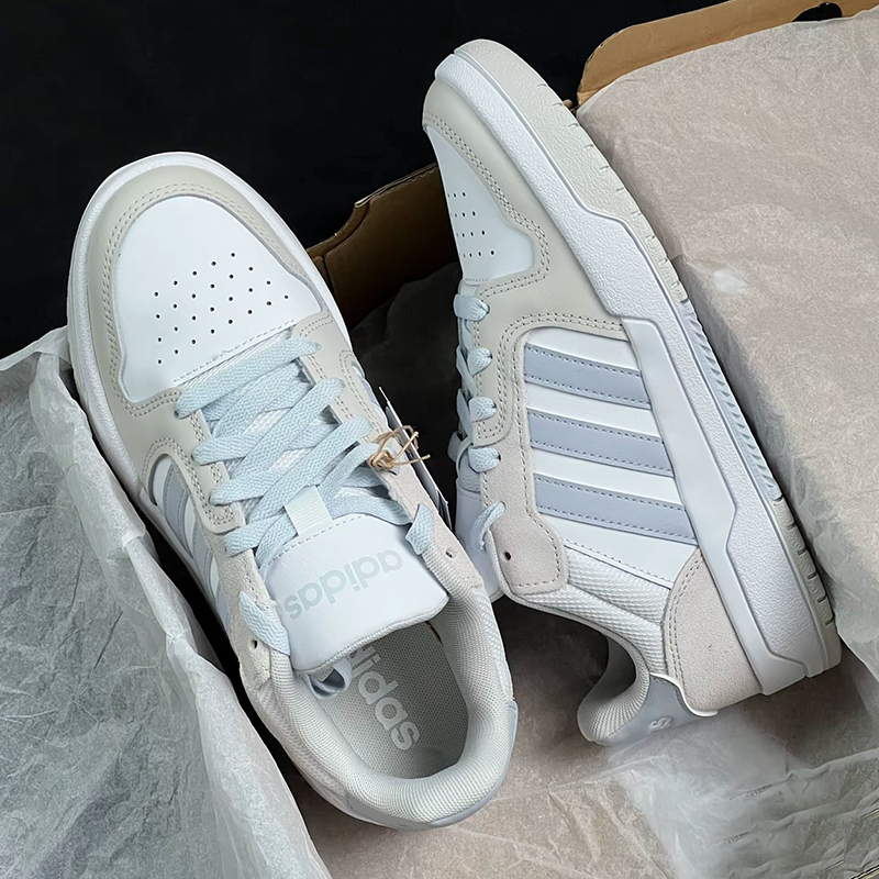 阿迪达斯男女鞋秋季新款正品小白鞋复古篮球休闲低帮美式情侣板鞋