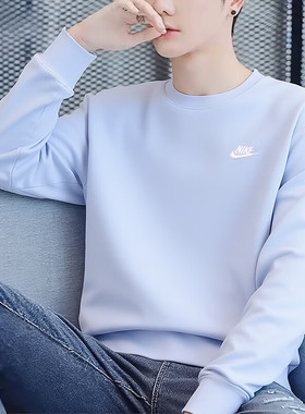 Nike耐克刺绣标卫衣针织毛圈外套冬季新款男士运动服套头衫FN3889