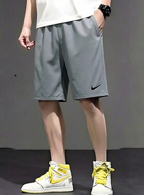 Nike耐克男速干透气跑步五分短裤