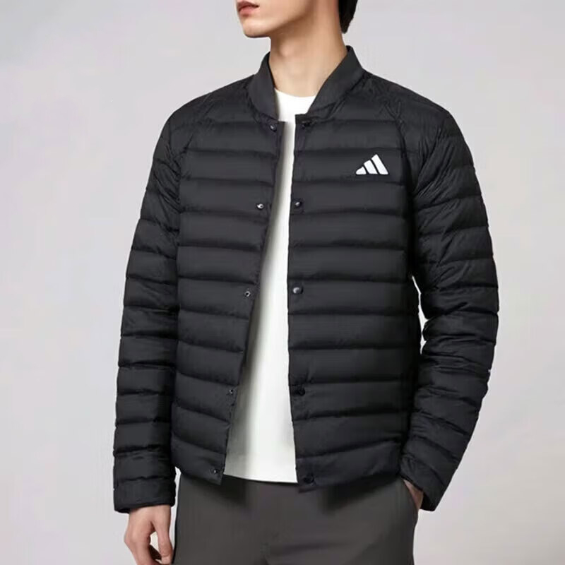 阿迪达斯轻薄款羽绒服男装上衣冬季新款运动服防风保暖羽绒夹克