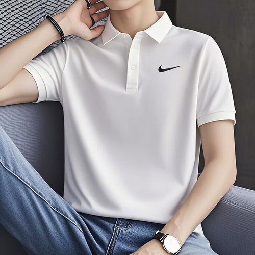 耐克官方正品白色POLO衫冰丝短袖