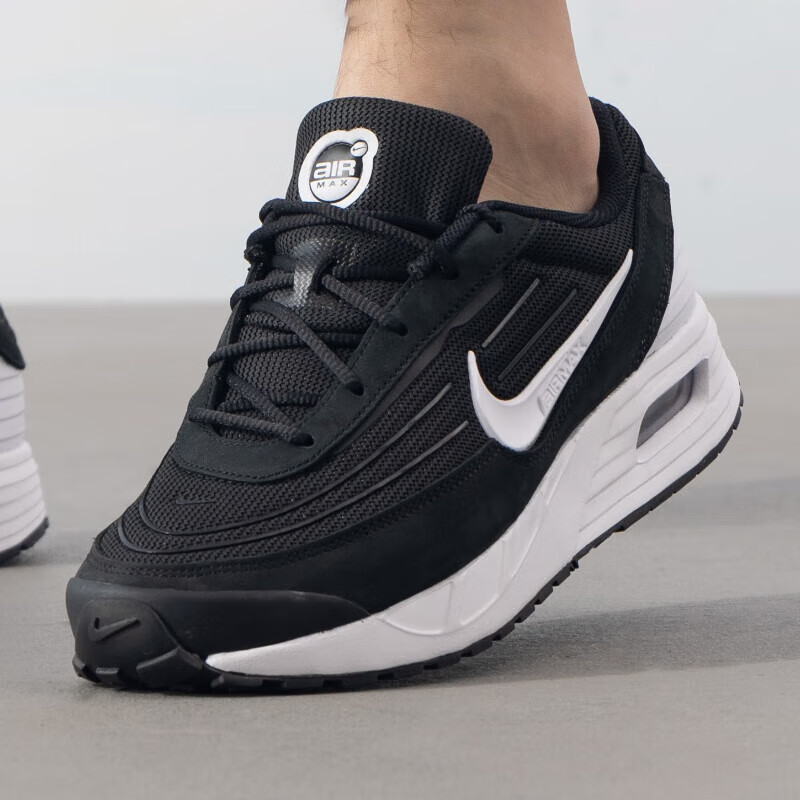 NIKE耐克男鞋春季新款黑白色运动鞋AIR MAX气垫鞋缓震透气跑步鞋