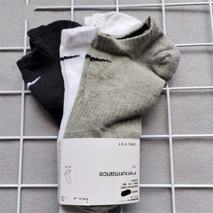 Nike耐克袜子正品短筒袜男袜夏季新款女袜薄款船袜透气运动袜棉袜