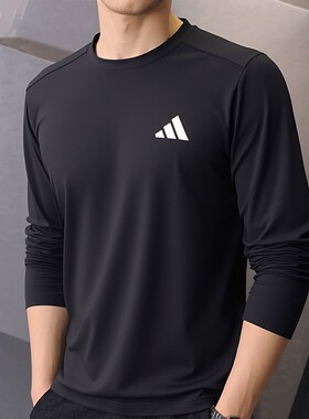 正品假一赔十长袖t恤男夏运动服