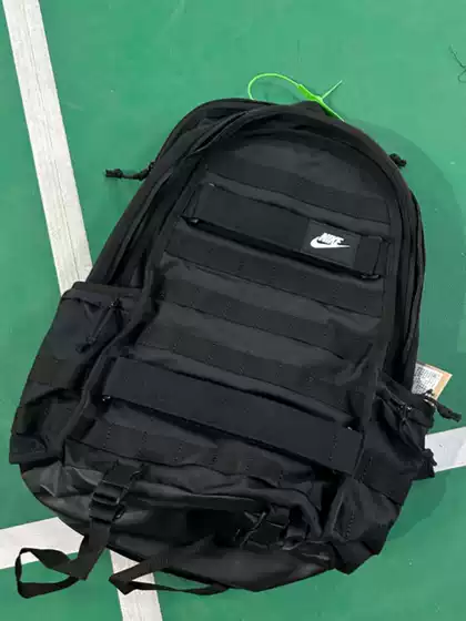 Nike Mountaineering Bag Backpack Men's and Women's Basketball Training Sports Bag Large Capacity Backpack Black Casual Bag Fd7544