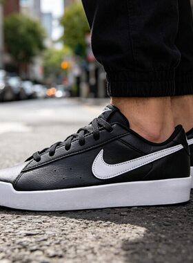 Nike耐克板鞋男新款正品男士低帮休闲鞋百搭小黑鞋轻便耐磨运动鞋