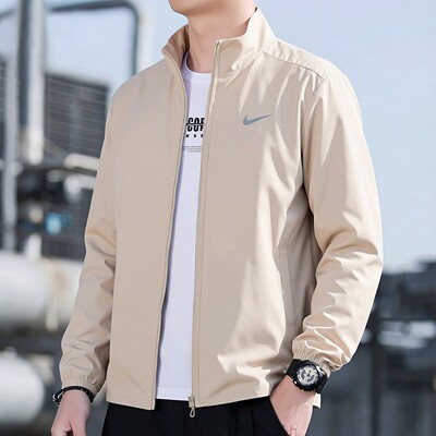 Nike耐克外套男装正品春秋新款运动服立领梭织防风跑步夹克FB7500
