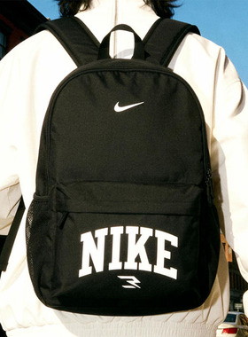 双肩背包Nike耐克正品学生书包男女包新款黑色运动包大容量休闲包