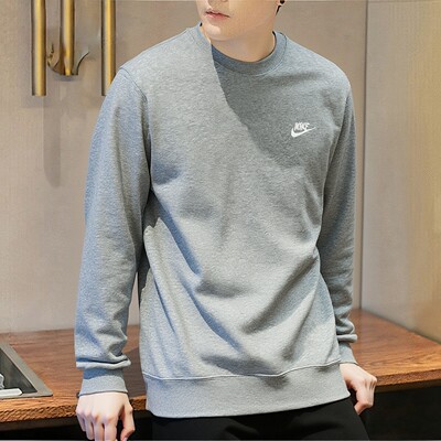 耐克百搭运动灰色卫衣