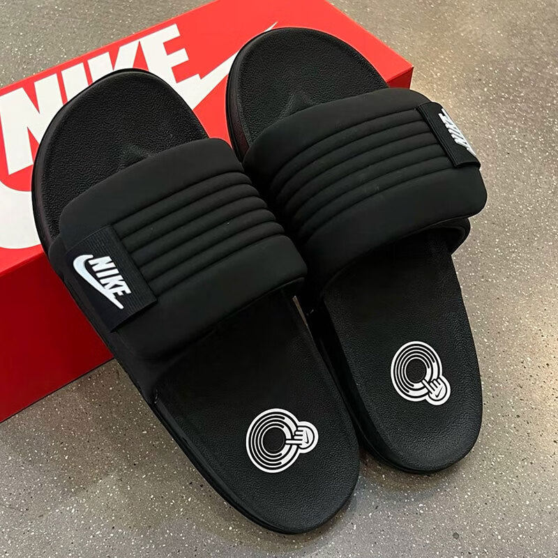 Nike耐克魔术贴鞋子正品运动拖鞋夏季新款男鞋沙滩鞋休闲一字凉拖图片