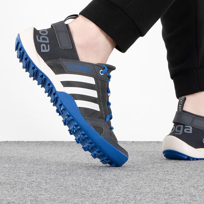 阿迪达斯男鞋夏季新款透气溯溪鞋跑步登山鞋户外运动鞋男士涉水鞋