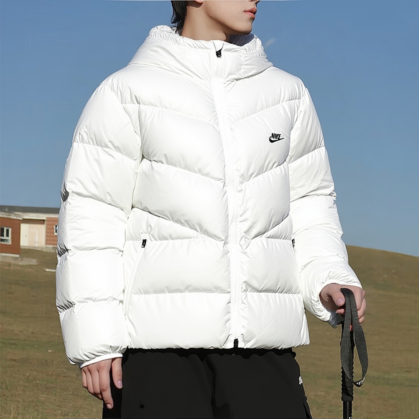 Nike耐克正品羽绒服保暖连帽外套冬季新款棉服男子防水款运动上衣