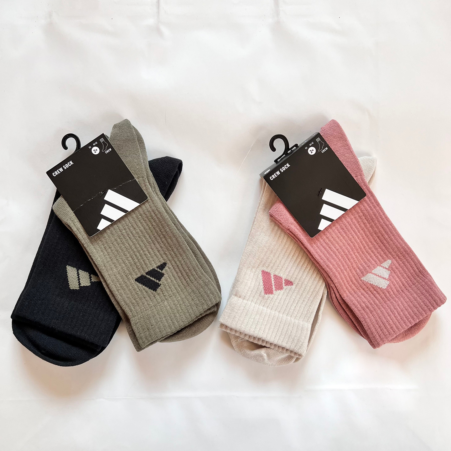 阿迪达斯运动袜男女冬季新款保暖篮球训练两双装美式男袜中筒袜子