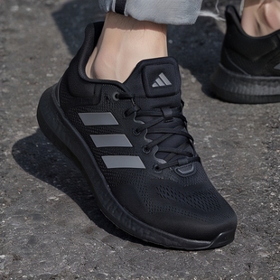 透气网面黑武士Pure 阿迪达斯跑步鞋 男夏季 新款 Boost缓震运动男鞋