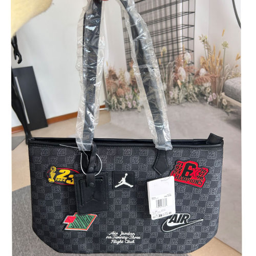 托特包Jordan正品行李包AJ篮球包男女单肩包新款斜挎包运动包提包
