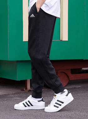 阿迪达斯裤子男裤正品春季新款男士束脚裤卫裤篮球运动裤男H55257