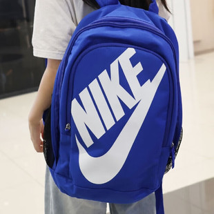 耐克学生书包健身包训练旅行包大容量运动包蓝色背包双肩包BA5217