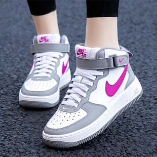 Nike耐克空军一号女鞋中高帮板鞋女魔术贴运动鞋厚底休闲鞋FN1193