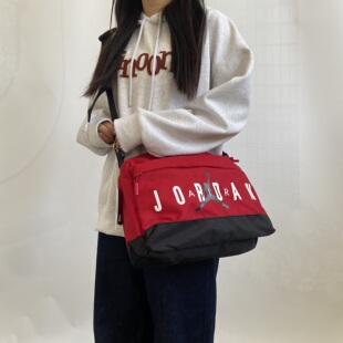 Jordan乔丹斜挎包正品红色单肩包男包女包新款AJ运动包休闲旅行包
