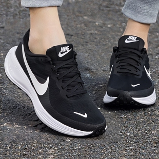 NIKE耐克女鞋秋季新款革命者8运动鞋时尚休闲鞋黑色网面鞋减震鞋