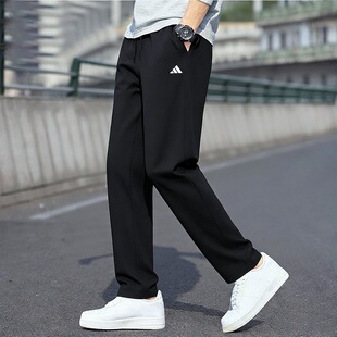 新款 春季 运动裤 简约百搭舒适直筒宽松休闲裤 阿迪达斯裤 长裤 子男裤